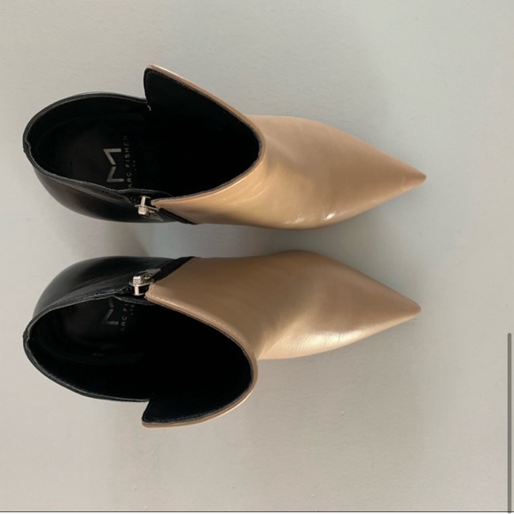 Marc Fisher black tan booties Size 6 - Picture 6 of 7